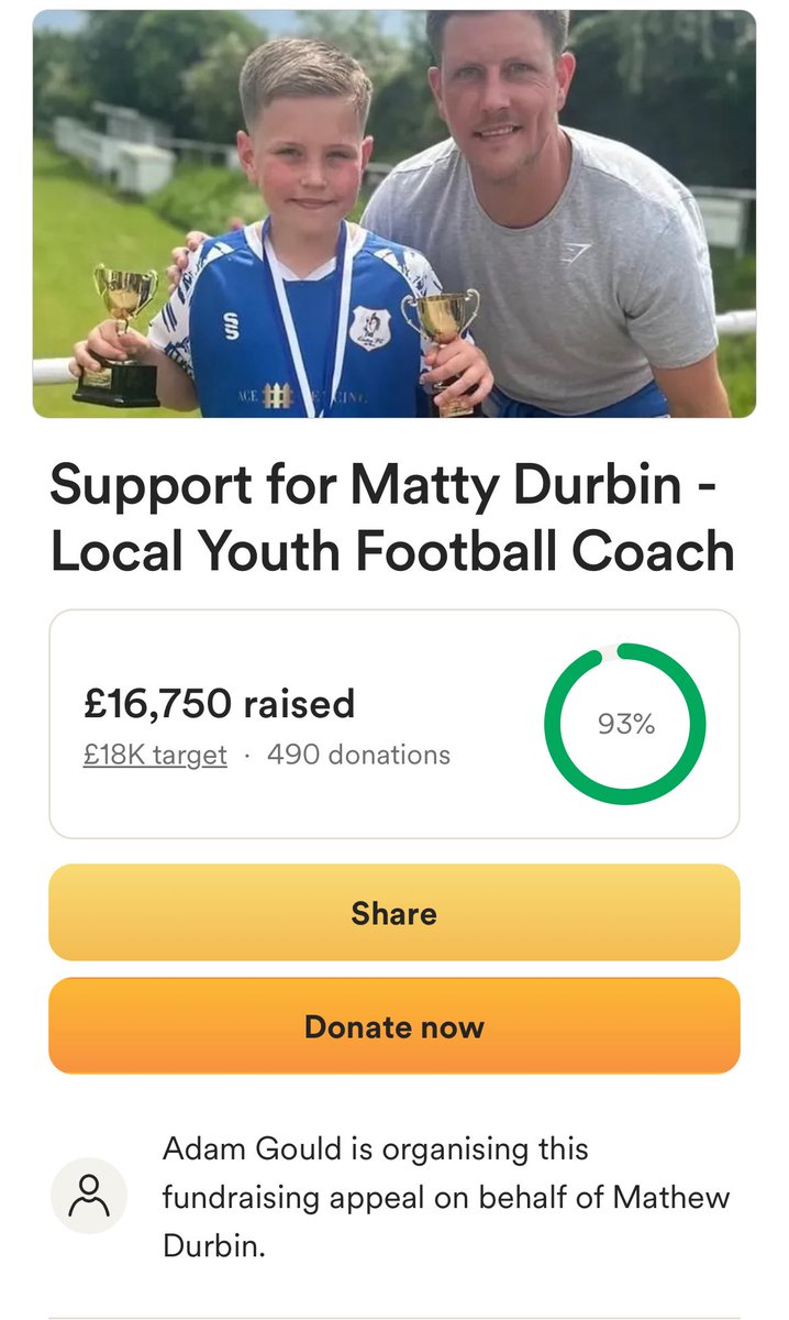 Adam Gould (@ag_gouldie_123) on Twitter photo The football family is unique how it comes together during hard times. On behalf of Matt, a huge thank you to everyone who has (& continues to) share & donate.
Letโs get Matt home asap.
<a href="/bbcpointswest/">BBC Points West</a> <a href="/itvwestcountry/">ITV News West Country</a> <a href="/BBCRB/">BBC Radio Bristol</a> <a href="/3PIAPC/">3 Peaps In A PodCast</a> <a href="/Scotty_Murray/">Scott Murray</a> <a href="/tinnion_brian/">Brian Tinnion</a> <a href="/geoff20man/">Geoff Twentyman</a> The football family is unique how it comes together during hard times. On behalf of Matt, a huge thank you to everyone who has (& continues to) share & donate.
Letโs get Matt home asap.
<a href="/bbcpointswest/">BBC Points West</a> <a href="/itvwestcountry/">ITV News West Country</a> <a href="/BBCRB/">BBC Radio Bristol</a> <a href="/3PIAPC/">3 Peaps In A PodCast</a> <a href="/Scotty_Murray/">Scott Murray</a> <a href="/tinnion_brian/">Brian Tinnion</a> <a href="/geoff20man/">Geoff Twentyman</a>