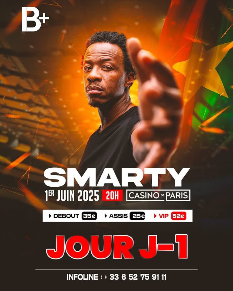 Sur la route du Casino de Paris J - 1 

Écrivons l’histoire ensemble avec <a href="/smartyofficiel/">smartyofficiel</a>. 

🎟 Billets physiques disponibles à :
Fnac | Casino | Auchan | E.Leclerc | Cultura

🎟 Billetterie en ligne :
casinodeparis.fr/fr/product/196…

INFOS :
📞 +33 6 52 75 91 11