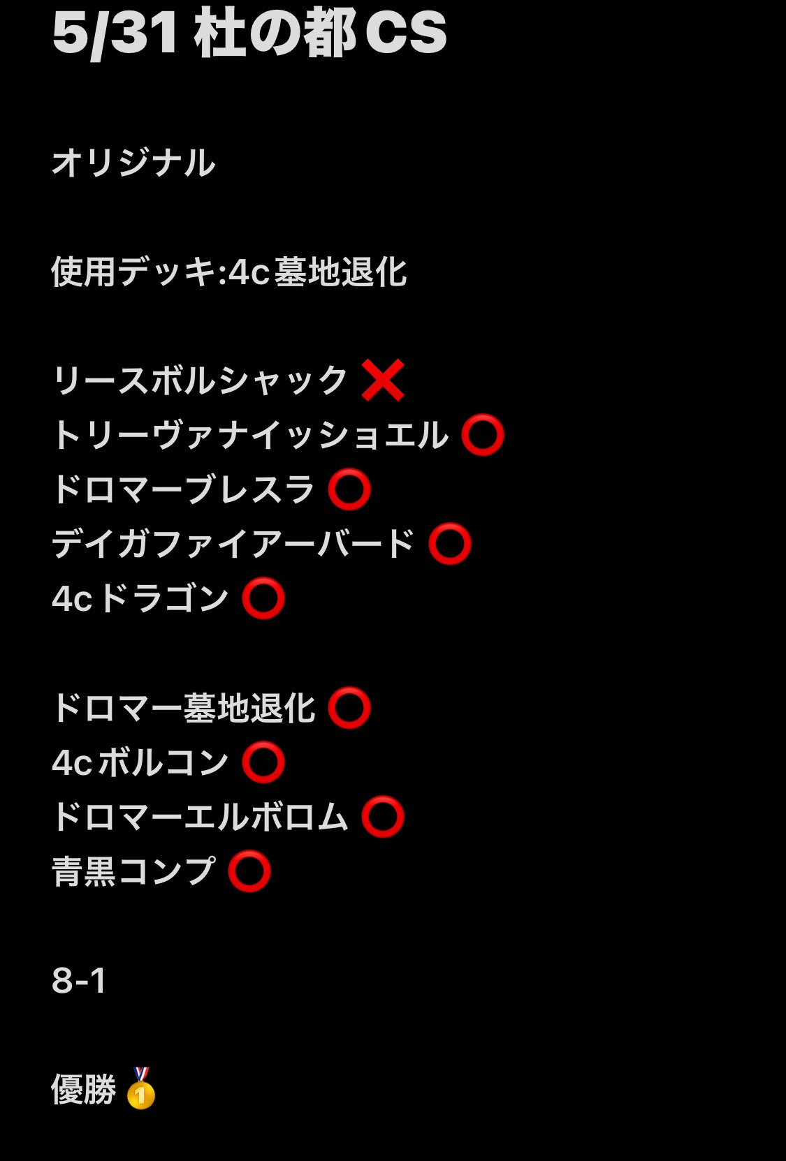 墓地退化 4c退化 デッキ 高レート