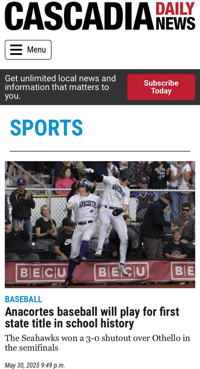 Anacortes High School Baseball tweet media
