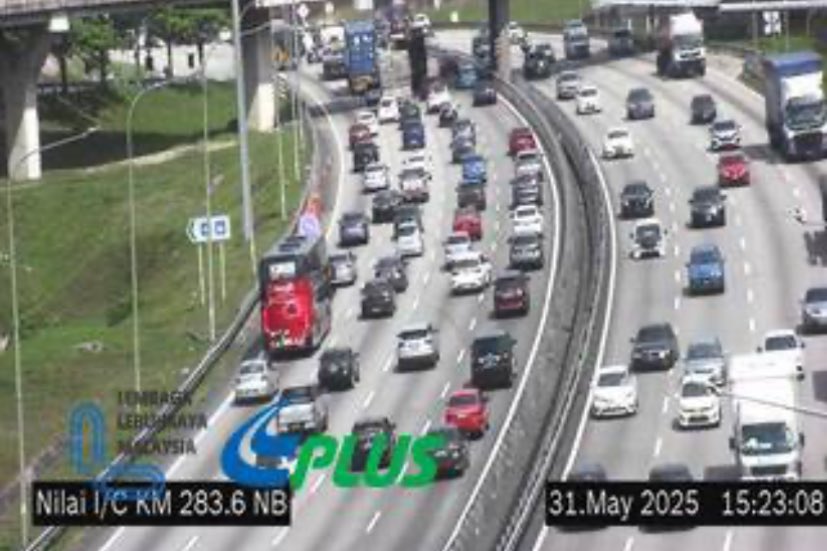 Laporan trafik semasa (31/5/2025 | 3.27PM) 

#n9tu LEBUHRAYA PLUS: Sesak dari Bandar Baru Nilai ke Bandar Ainsdale susulan treler rosak di KM283.0 yang  baru sahaja dialihkan.