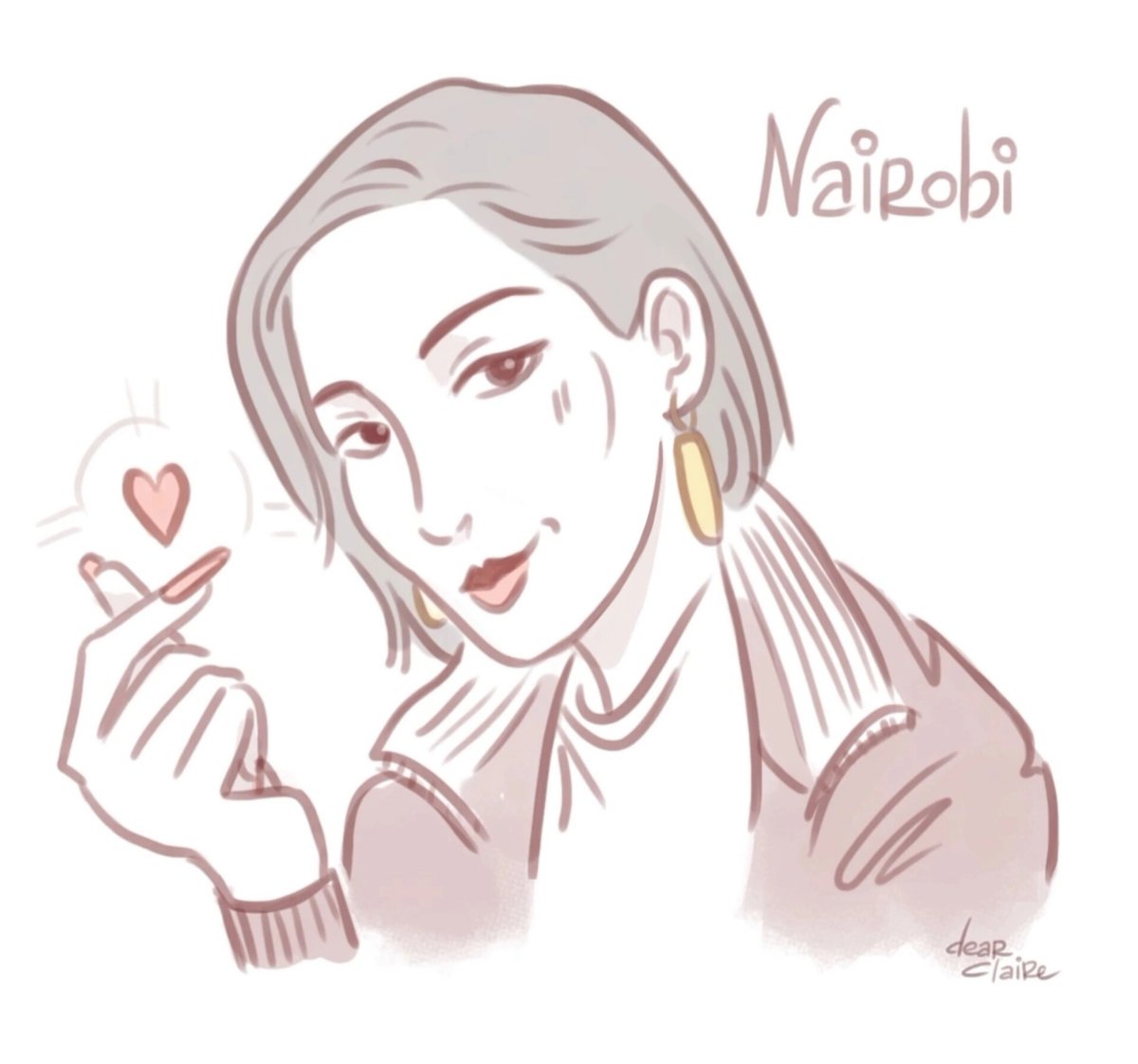 dearClaire_me's tweet image. First attempt at drawing Nairobi 💞
#MoneyHeist