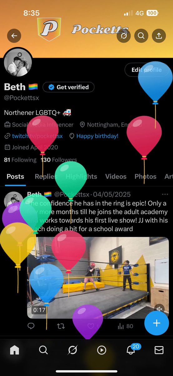 Balloon day 😬 13th anniversary of being 21 😂