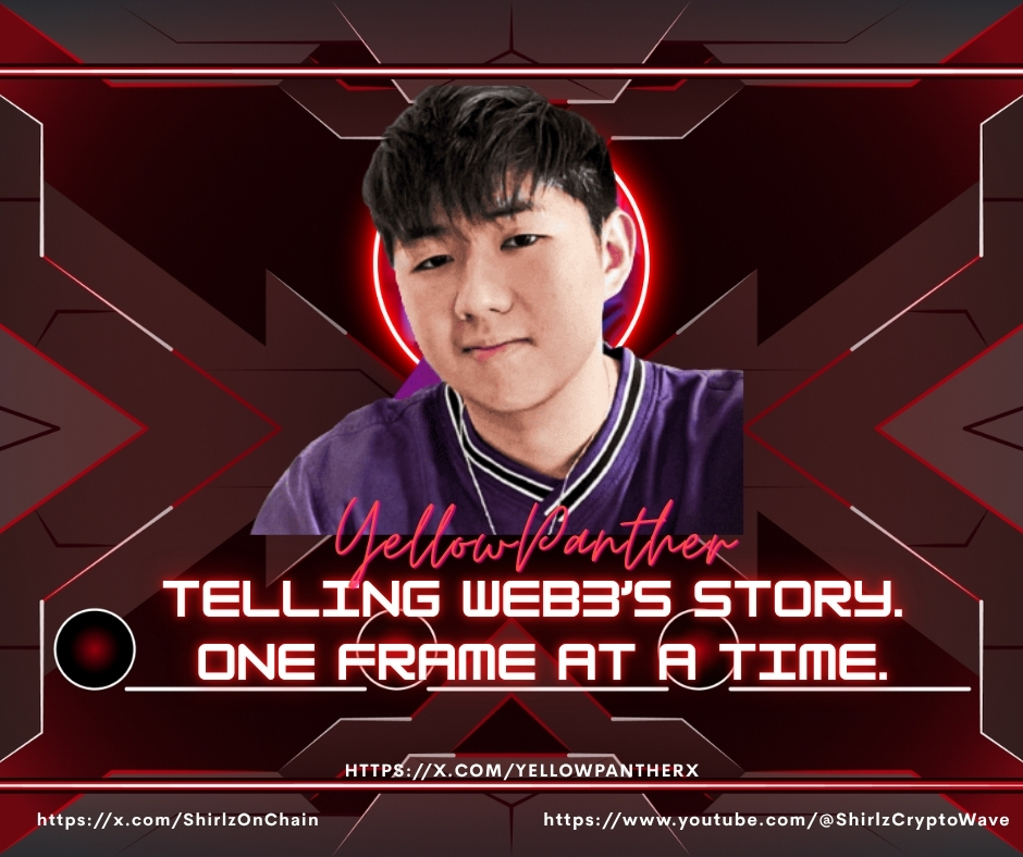 ShirlzOnChain's tweet photo. Meet @yellowpantherx! Your Favorite Creator’s Creator. 

A short story👇

#Web3Gaming #BuildWithYP #CommunityFirst #shirlzonchain #GamingGrid https://t.co/N55PrN5Q2P