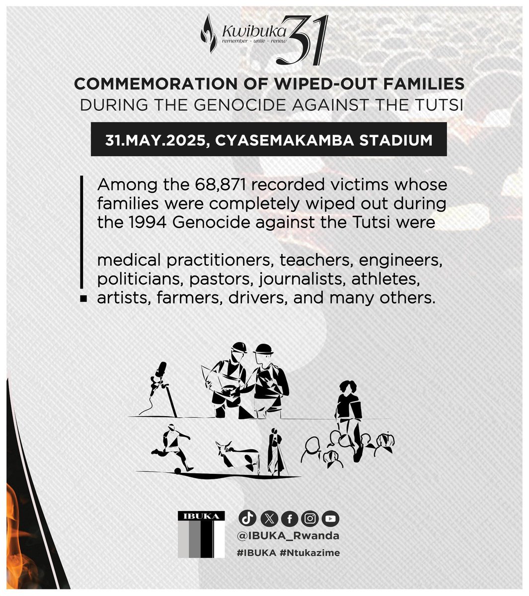 Ngabonziza🇷🇼 (@rushema_thierry) on Twitter photo The research conducted by <a href="/Ibuka_Rwanda/">IBUKA Rwanda</a> shows that 15,593 families made up of 68,871 members were completely wiped out. This proves that the 1994 Genocide against the Tutsi was planned and systematically executed to decimate the Tutsi. #Kwibuka31 #Ntukazime #NtukazimeNdiho The research conducted by <a href="/Ibuka_Rwanda/">IBUKA Rwanda</a> shows that 15,593 families made up of 68,871 members were completely wiped out. This proves that the 1994 Genocide against the Tutsi was planned and systematically executed to decimate the Tutsi. #Kwibuka31 #Ntukazime #NtukazimeNdiho