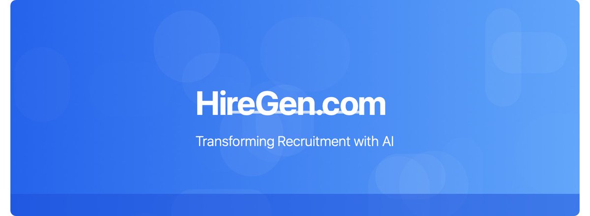 vikaschawla6's tweet image. HireGen.com - AI Recruitment Software