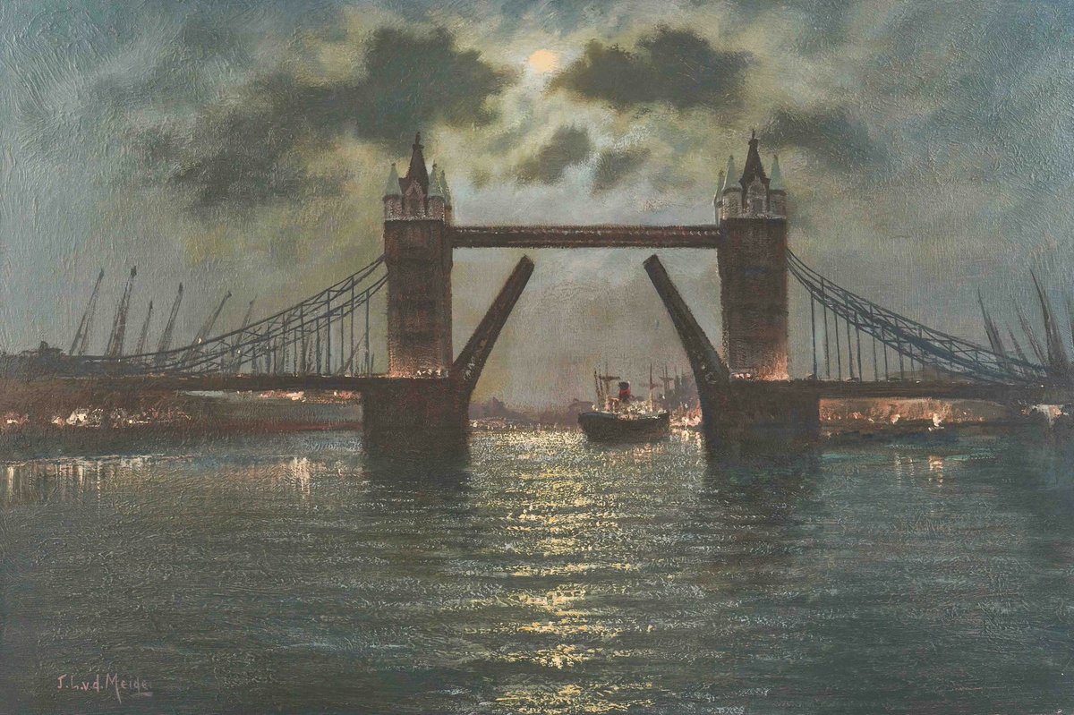 'Tower Bridge, London' by Jacobus Leonardus van der Meide (1910-1987)

(Private collection)