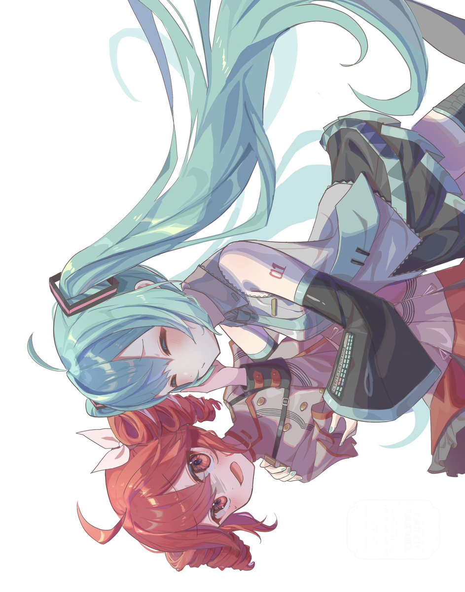 mikazuki123457's tweet image. #今月描いた絵を晒そう #初音ミク #重音テト #イラスト #art 
ミクテトまとめ
