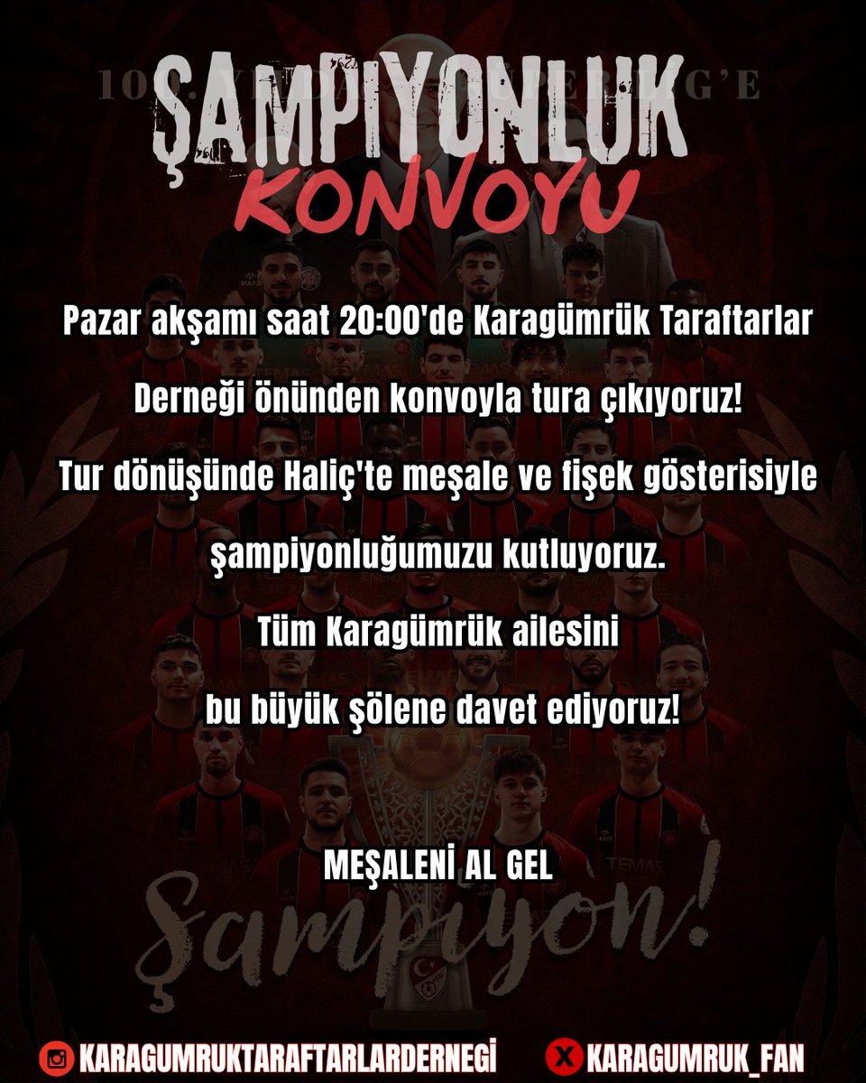 ŞAMPİYONLUK KONVOYU!