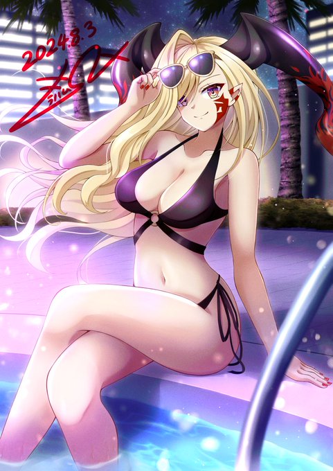 #24時間でフォロワー何人増えるかチャレンジ

夏も近いのでナイトプールドラちゃま再掲しつつ🐿 