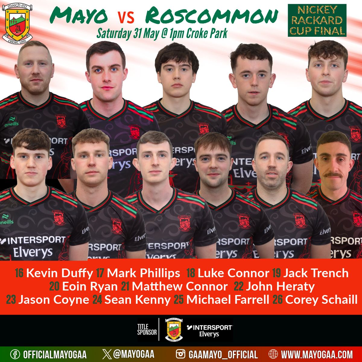 Best wishes to all concerned today in croke park