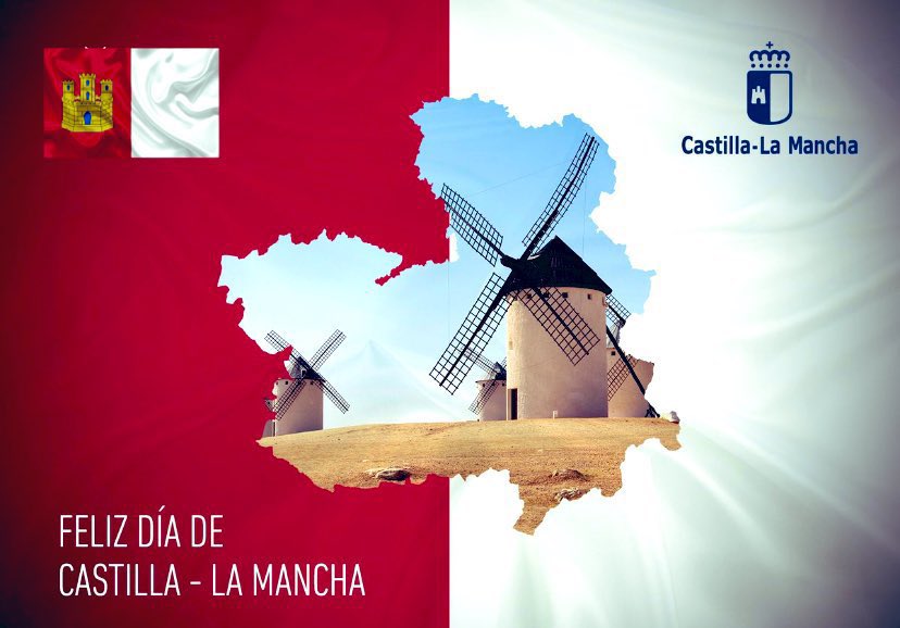 😃 Orgullosos de nuestra tierra, de nuestras gentes y sus costumbres…

👏🏻 ¡Feliz día de Castilla-La Mancha!

#diadecastillalamancha #CastillaLaMancha