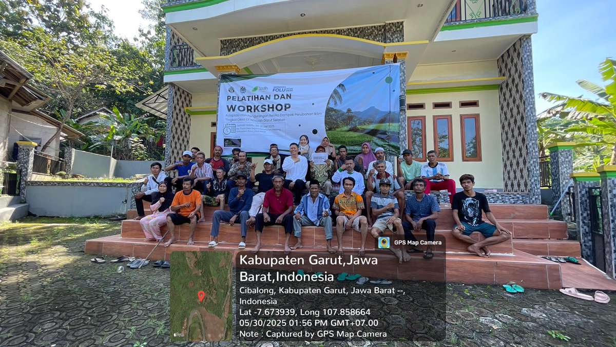 gresinstitute's tweet image. Pelatihan dan workshop Adaptasi dan Pengurangan Resiko Dampak Perubahan Iklim tingkat Desa di wilayah Garut Selatan pada tanggal 30-31 Mei 2025 di kampung Ciuda Desa Sagara Kec. Cibalong Kab. Garut.
.
Kegiatan ini bagian dari program fulu NC 2030 bpdlh.