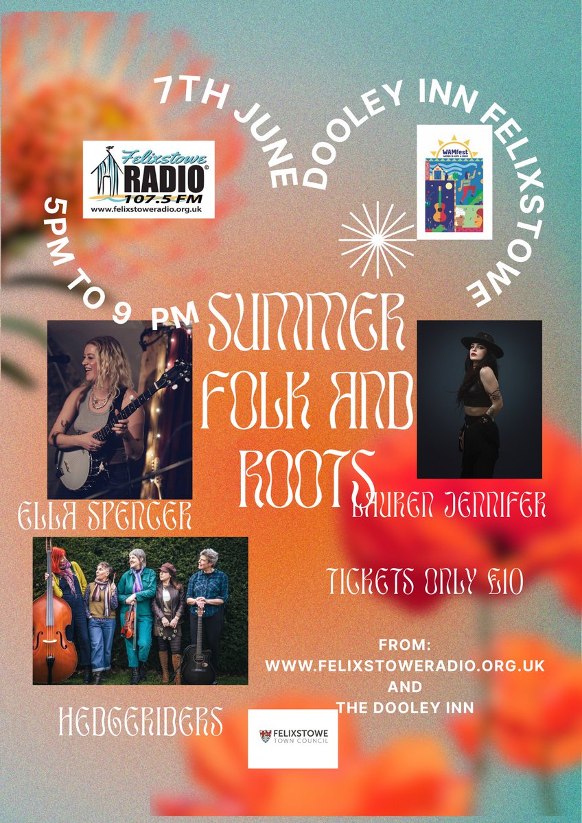 Laura Locke (@laurajlocke) on Twitter photo Exciting music partnership - two #Felixstowe organisations! Sat 7th June
<a href="/felixstoweradio/">Felixstowe Radio</a> Felixstowe Radio, & <a href="/WamfestF/">WAMfest_Felixstowe</a> an arts project to promote #women in the music industry.
'Summer Folk and Roots' is a celebration of Americana and folk music ticketebo.co.uk/felixstowe-rad… Exciting music partnership - two #Felixstowe organisations! Sat 7th June
<a href="/felixstoweradio/">Felixstowe Radio</a> Felixstowe Radio, & <a href="/WamfestF/">WAMfest_Felixstowe</a> an arts project to promote #women in the music industry.
'Summer Folk and Roots' is a celebration of Americana and folk music ticketebo.co.uk/felixstowe-rad…