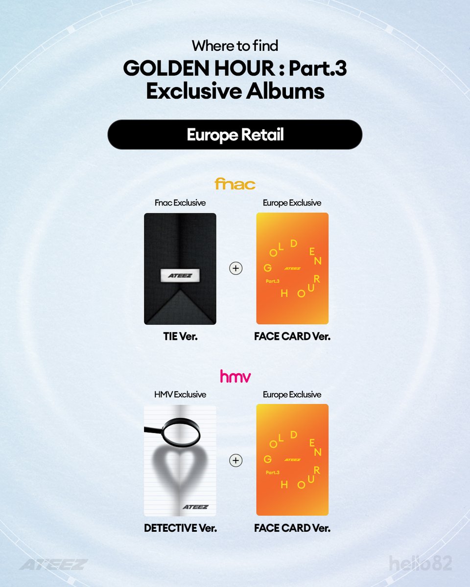 ATEEZ ユノ GOLDEN HOUR:Part.3 EU fnac限定 Beat the HEAT and feed your THIRST with this Europe Retail