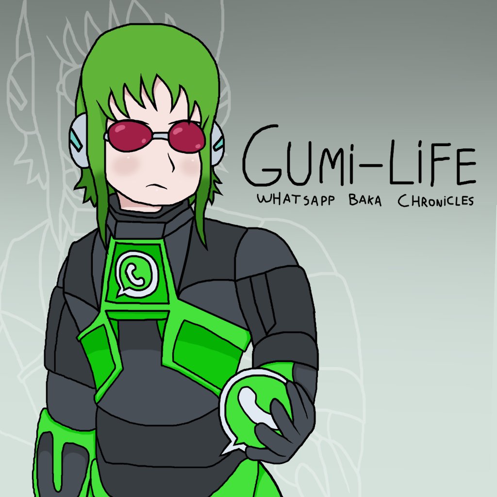 goofy kinda bad drawing of Gumi as WhatsApp Gordon Freeman cuz he keeps stopping her from being the 4th Baka 😔#halflife #vocaloid #gumimegpoid #メグッポイド #fanart