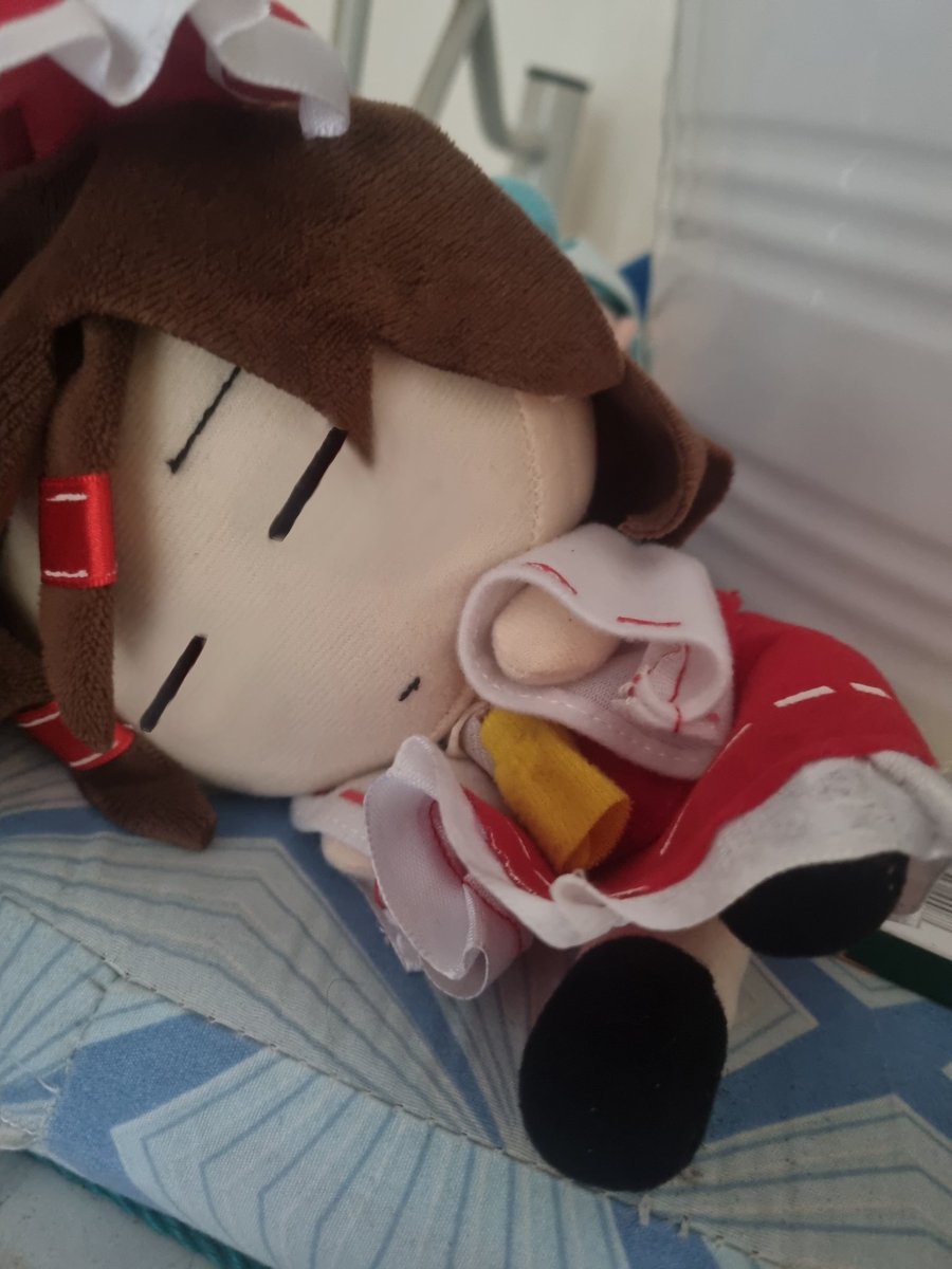 Philgamer309's tweet image. Be quiet, reimo is sleeping! 🤫 

#fumo
#reimu