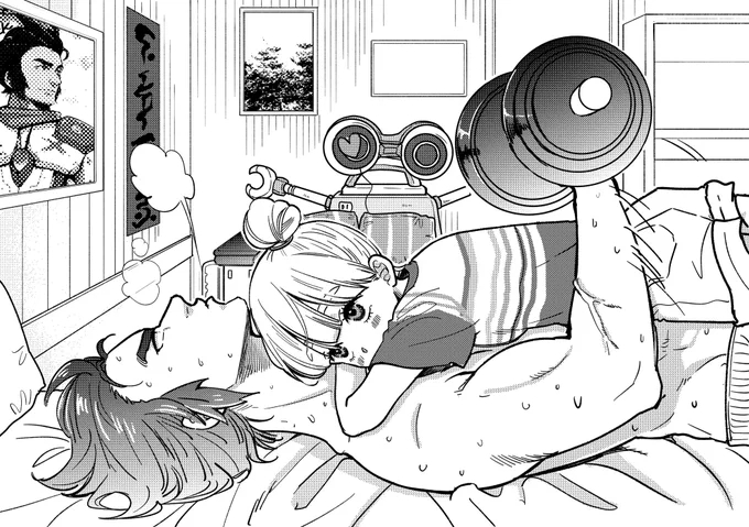 デート中でもトレーニングを欠かさない🏋️ 