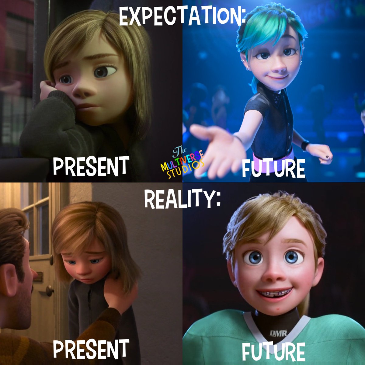 My Inside Out Theory: If Riley ran away and never going back, her appearance would be different like Teen Riley. And if she going back, she would be the same personality and appearance in the future. What do you think about my theory?
#InsideOut
#InsideOut2
#RileyAndersen