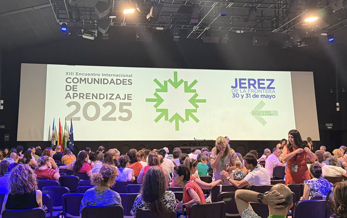 2º día del #encuentrocda2025: más diálogos sobre el impacto de las AEEs en los centros educativos y 2 ponencias claves: cómo evaluar con impacto en las CdA y cómo generar espacios con cero violencia.

<a href="/CdA2025/">Comunidades de Aprendizaje</a> <a href="/EducaAnd/">Consejería Desarrollo Educativo y FP</a>.

<a href="/ciudadjerez/">Ayuntamiento de Jerez</a> 

<a href="/AEEAlfonsoII/">Actuaciones Educativas de Éxito (IES Alfonso II)</a> 
<a href="/AsturiasAEBE/">Asturias AEBE</a>