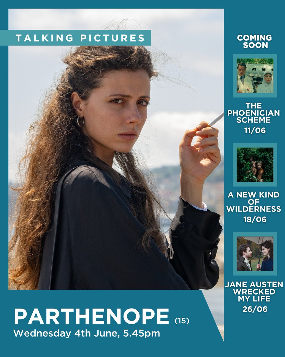 🎥 Talking Pictures: PARTHENOPE (15)

Join us for a relaxed discussion about the film after the screening in the bar led by a film expert.

📆 Wed 4th June
🎟️ loom.ly/U7xjNnM
