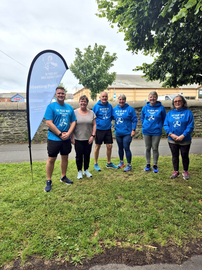 We are ready here at Aberystwyth #5kyourway keep spreading the word we are here to support those affected by cancer to walk, jog or run a #parkrun