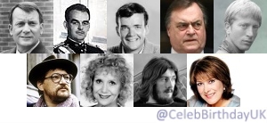 May 31

Today is the anniversary of the birth of
Denholm Elliott (1922)
Rainier III (1923)
Jim Hutton (1934)
John Prescott (1938)
Andrew Ray (1939)
Rainer Werner Fassbinder (1945)
Diane Langton (1947)
John Bonham (1948)
Lynda Bellingham (1948)

2/2