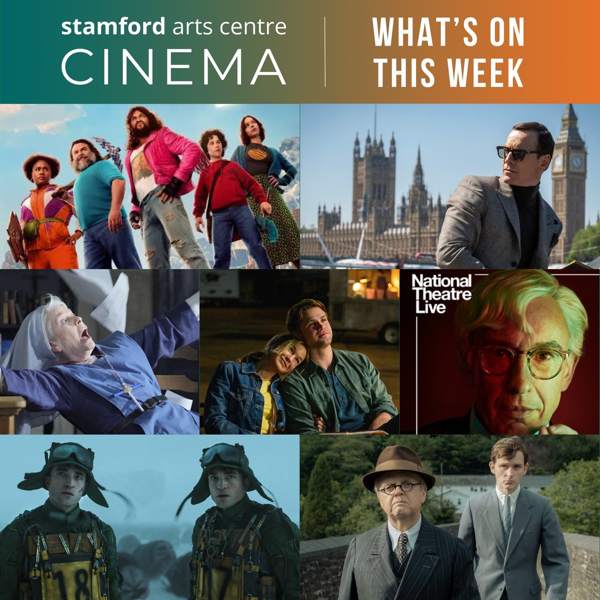 Looking for an 🎬 action packed weekend activity?

Take a trip to your local cinema - check out what's on at Stamford Arts Centre!🍿

🎟️ ow.ly/FaOc50VFxPP