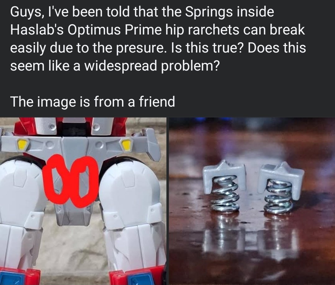 Babe, wake up

Another potential Haslab Optimus issue was discovered