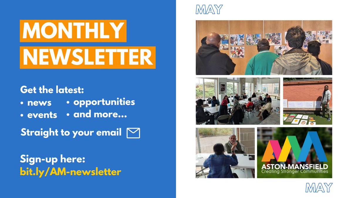 In our May newsletter, we've got support resources for you and your family, updates on our recent networking event and art workshop, upcoming events and opportunities, and more.

Sign up for our monthly newsletter today: aston-mansfield.org.uk/monthly-newsle…

#Newham #News #Newsletter #Events