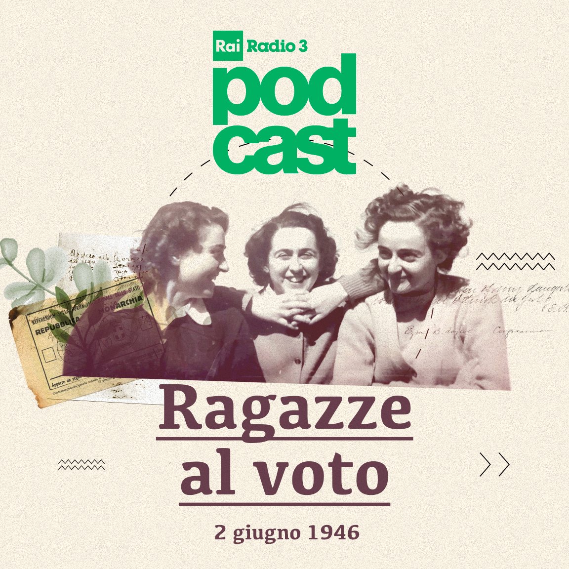 Era il #2giugno 1946, per la prima volta le donne avevano diritto al voto in Italia. Tre anni fa Radio3 ha raccolto le voci di alcune ragazze di allora, come Liliana Letteri, Adriana Vittori, Ileana Capponi. Per riascoltarele, qui bit.ly/4kIVXVu