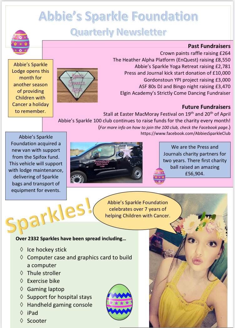 Abbie’s Sparkle latest News 😊✨ Thanks Emma 👭
7 years of Sparkling for Abbie 💖
#Charity
#hospitalsandstuff
#updates
#sparkle 💖