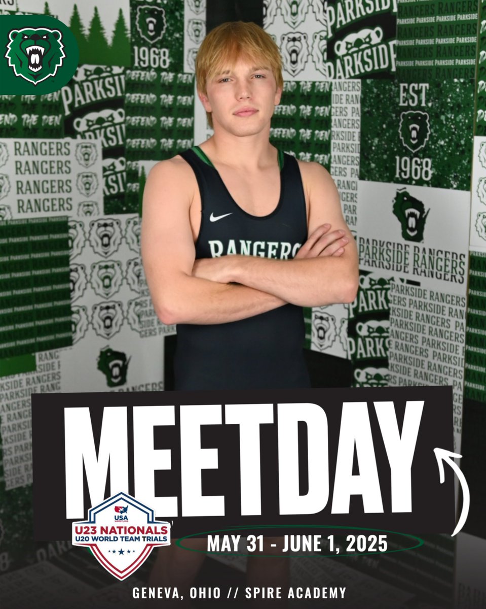 Parkside Wrestling (@psidewrestling) on Twitter photo Let's roll!
Back in action the next two days at the U23 Nationals at the Spire Academy in Geneva, Ohio!
Competing are:
Elon Rodriguez
Matthew Chi
TC McGuire
Lowell Arnold
Adler Osborn
Sam Schwabe
Action can be followed on <a href="/FloWrestling/">FloWrestling</a>
#PaveYourWay // #RangerIMPACT Let's roll!
Back in action the next two days at the U23 Nationals at the Spire Academy in Geneva, Ohio!
Competing are:
Elon Rodriguez
Matthew Chi
TC McGuire
Lowell Arnold
Adler Osborn
Sam Schwabe
Action can be followed on <a href="/FloWrestling/">FloWrestling</a>
#PaveYourWay // #RangerIMPACT