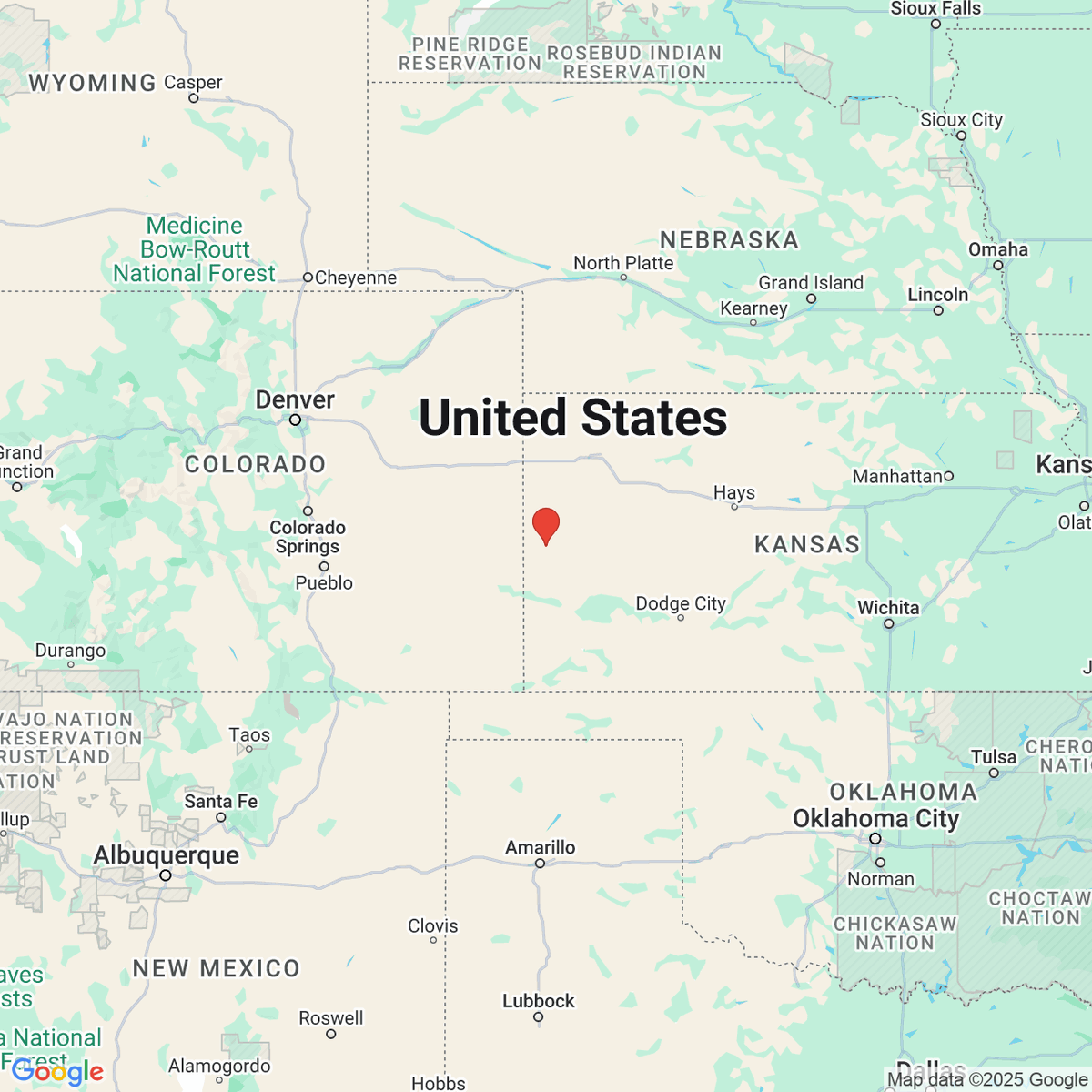 Tribune, Kansas 
Greeley County
Population: 745
Photos from Google Places API
Link: en.wikipedia.org/wiki/Tribune,_…