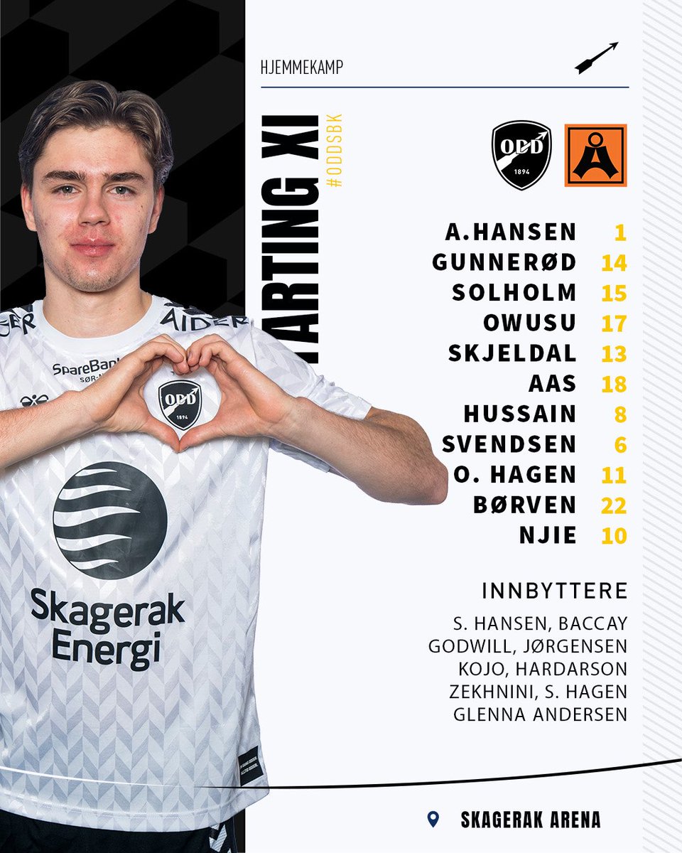 Startelleveren er klar⚫️⚪️