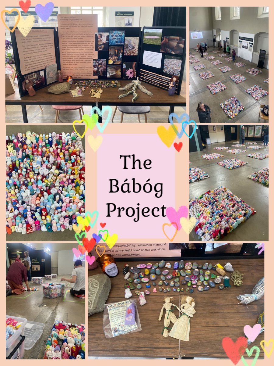 It was lovely to participate in the laying of dolls for  The Babog Project today in Cork. Every doll represents a baby that died in the #MotherAndBabyHomes made &amp; remembered with love. The project is winding down now and people were invited to take away a doll if they wished.