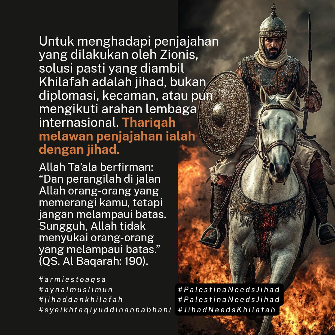 idhahidayati2's tweet photo. #PalestinaNeedsJihad
#JihadNeedsKhilafah https://t.co/nuKIacCCBE