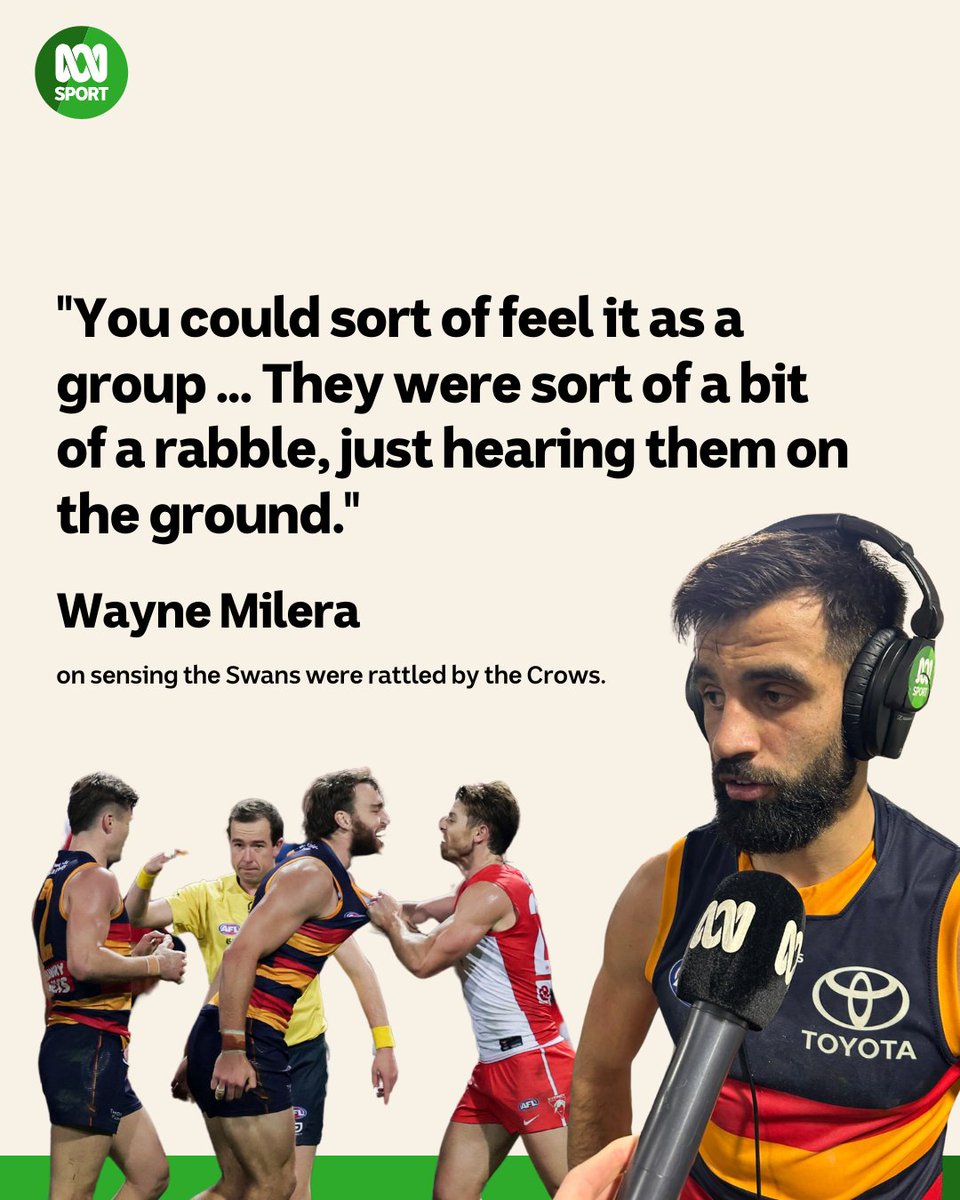 Obviously, the scoreline indicates the Swans were hapless tonight, but Wayne Milera told us he could feel Sydney was simply "a rabble" on the field.

Live blog: bit.ly/3Hx3l82
Hear every AFL game live and ad-free on the ABC listen app: ab.co/ABCListenApp