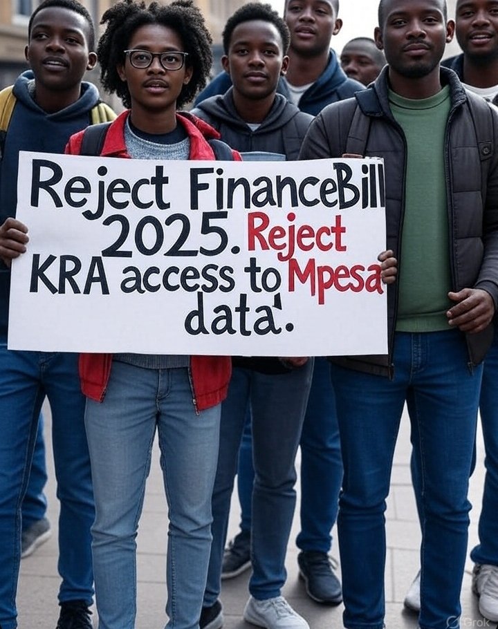 Reject finance bill 2025 

Reject plans to have kra have free access to our mpesa 

Reject plans by ruto to make life more expensive for Kenyans 

Reject 📣

Reject 📣

#RejectFinanceBill2025