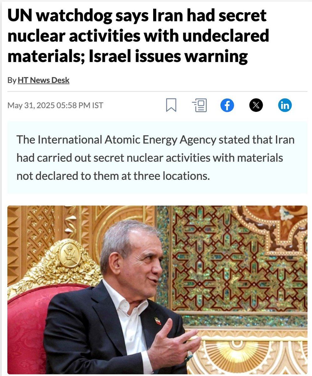 sahar morgen (@netvand) on Twitter photo - گزارش <a href="/iaeaorg/">IAEA - International Atomic Energy Agency ⚛️</a> میگه، ج.ا. برنامه هستهای مخفی و مواد هستهای اعلام نشده داشته، ذخایر اورانیوم غنیشده نزدیک به سطح تسلیحاتیش رو افزایش داده...
- اسرائیل هشدار داد: جامعه بینالملل باید همین حالا برای متوقف کردن جاعش دست به کار شه. این سطح غنیسازی هیچ توجیه غیرنظامی نداره...👇 - گزارش <a href="/iaeaorg/">IAEA - International Atomic Energy Agency ⚛️</a> میگه، ج.ا. برنامه هستهای مخفی و مواد هستهای اعلام نشده داشته، ذخایر اورانیوم غنیشده نزدیک به سطح تسلیحاتیش رو افزایش داده...
- اسرائیل هشدار داد: جامعه بینالملل باید همین حالا برای متوقف کردن جاعش دست به کار شه. این سطح غنیسازی هیچ توجیه غیرنظامی نداره...👇