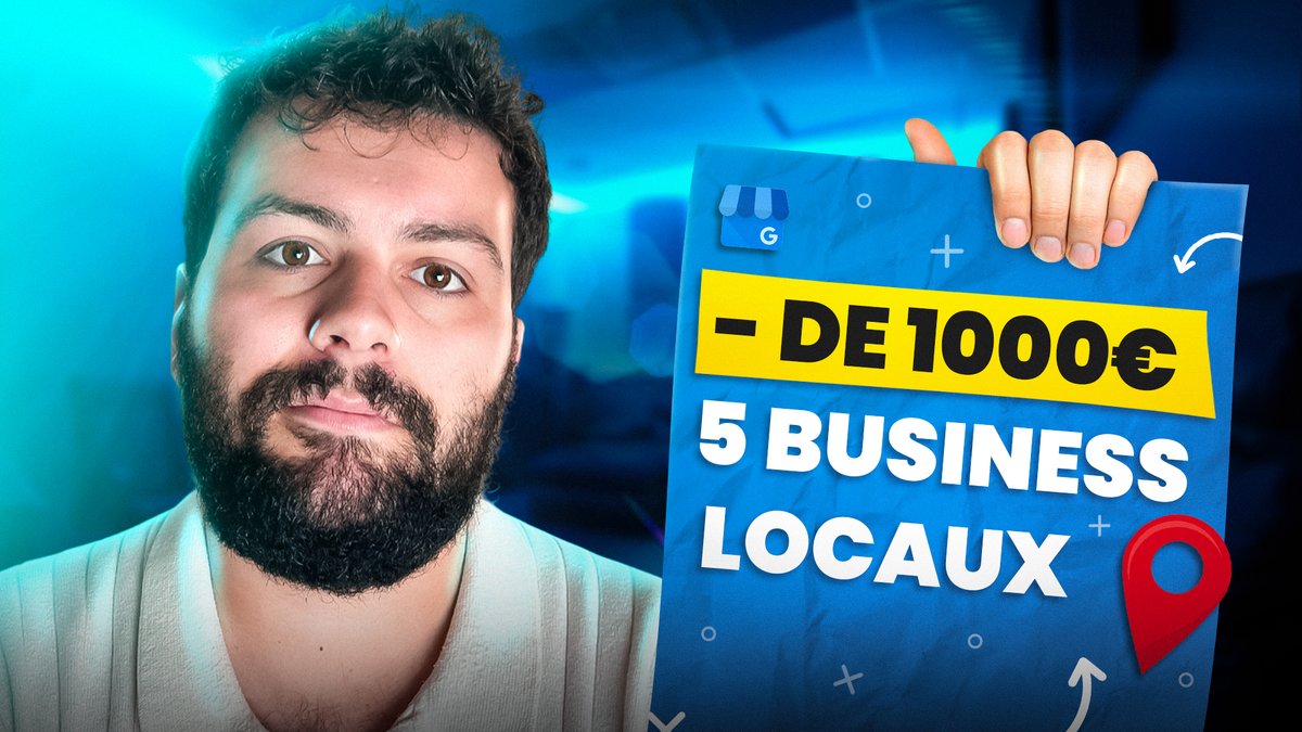 Niplixo - Google My Business 🏛️ (@niplixo) on Twitter photo Je te donne 5 idées de business locaux a lancer avec moins de 1000 euros 🤯
Après avoir expliqué l'intéret des business locaux, je te montre 5 cas concrets pour démarrer rapidement et pour pas cher.
Pour recevoir la vidéo :
- RT et commente " IDEES"
- Abonne toi a <a href="/Niplixo/">Niplixo - Google My Business 🏛️</a> Je te donne 5 idées de business locaux a lancer avec moins de 1000 euros 🤯
Après avoir expliqué l'intéret des business locaux, je te montre 5 cas concrets pour démarrer rapidement et pour pas cher.
Pour recevoir la vidéo :
- RT et commente " IDEES"
- Abonne toi a <a href="/Niplixo/">Niplixo - Google My Business 🏛️</a>