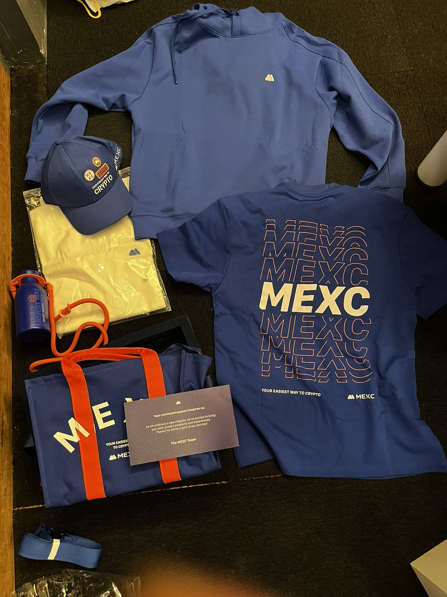 いつもお世話になっている #MEXC 取引所様から素敵なグッズをいただきました！筋トレ用として大切に使わせていただきます。ありがとうございます😊