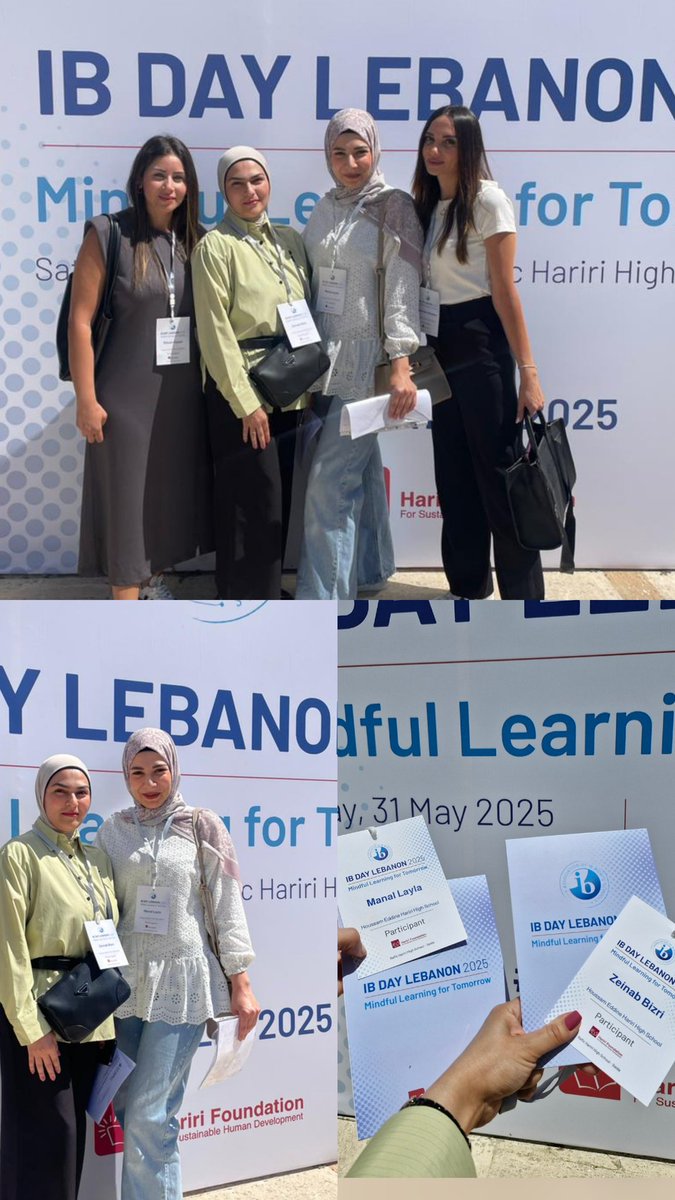 Zeinab Bizri (@zeinab_bizri) on Twitter photo ---
🌍✨ Proud to be part of IB Day Lebanon 2025 – Mindful Learning for Tomorrow!
An inspiring day filled with insightful sessions, meaningful connections, and a shared commitment to global education.<a href="/Hhhsinfo/">Houssam Hariri HS</a> ,<a href="/monifa_baba/">Monifa Baba</a> ,<a href="/sashgh/">Sasha Ghosn</a> ,<a href="/tbaassiri/">Tharwat Baassiri</a> <a href="/manal_layla45/">Manal Layla</a> <a href="/RihamKayssi/">Riham</a> ---
🌍✨ Proud to be part of IB Day Lebanon 2025 – Mindful Learning for Tomorrow!
An inspiring day filled with insightful sessions, meaningful connections, and a shared commitment to global education.<a href="/Hhhsinfo/">Houssam Hariri HS</a> ,<a href="/monifa_baba/">Monifa Baba</a> ,<a href="/sashgh/">Sasha Ghosn</a> ,<a href="/tbaassiri/">Tharwat Baassiri</a> <a href="/manal_layla45/">Manal Layla</a> <a href="/RihamKayssi/">Riham</a>