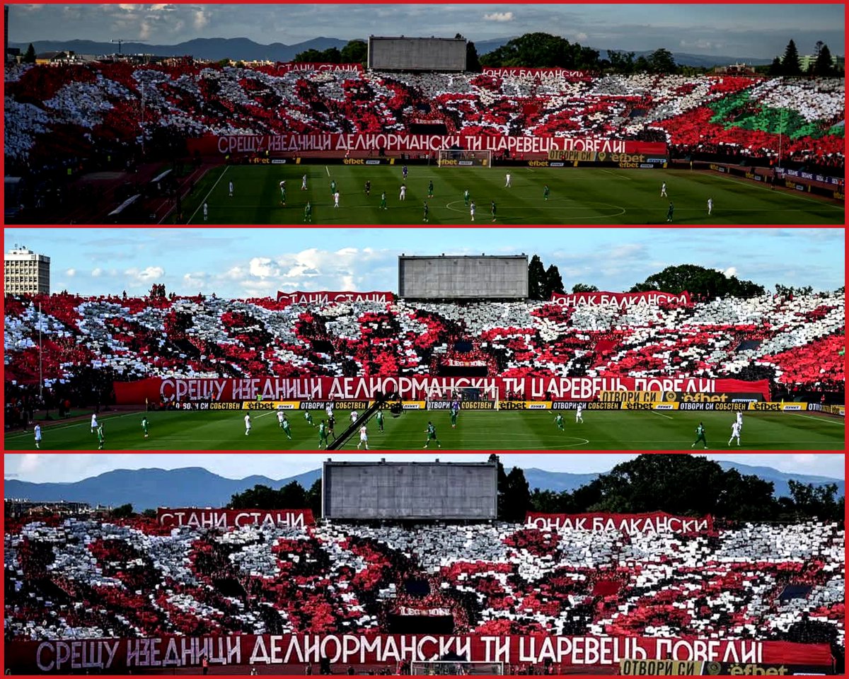 CSKASupporters's tweet photo. СРЕЩУ ИЗЕДНИЦИ ДЕЛИОРМАНСКИ ТИ ЦАРЕВЕЦЬ ПОВЕДИ!
#ЦСКА #ЦСКАСофия #СекторГ #УлтраЦСКА #СевернаТрибуна #София #България #CSKA #CSKASofia #SectorG #UltraCSKA #NorthStand #Sofia #Bulgaria #ultras #ultrasmentality #tifo https://t.co/XXMxbjBkQK