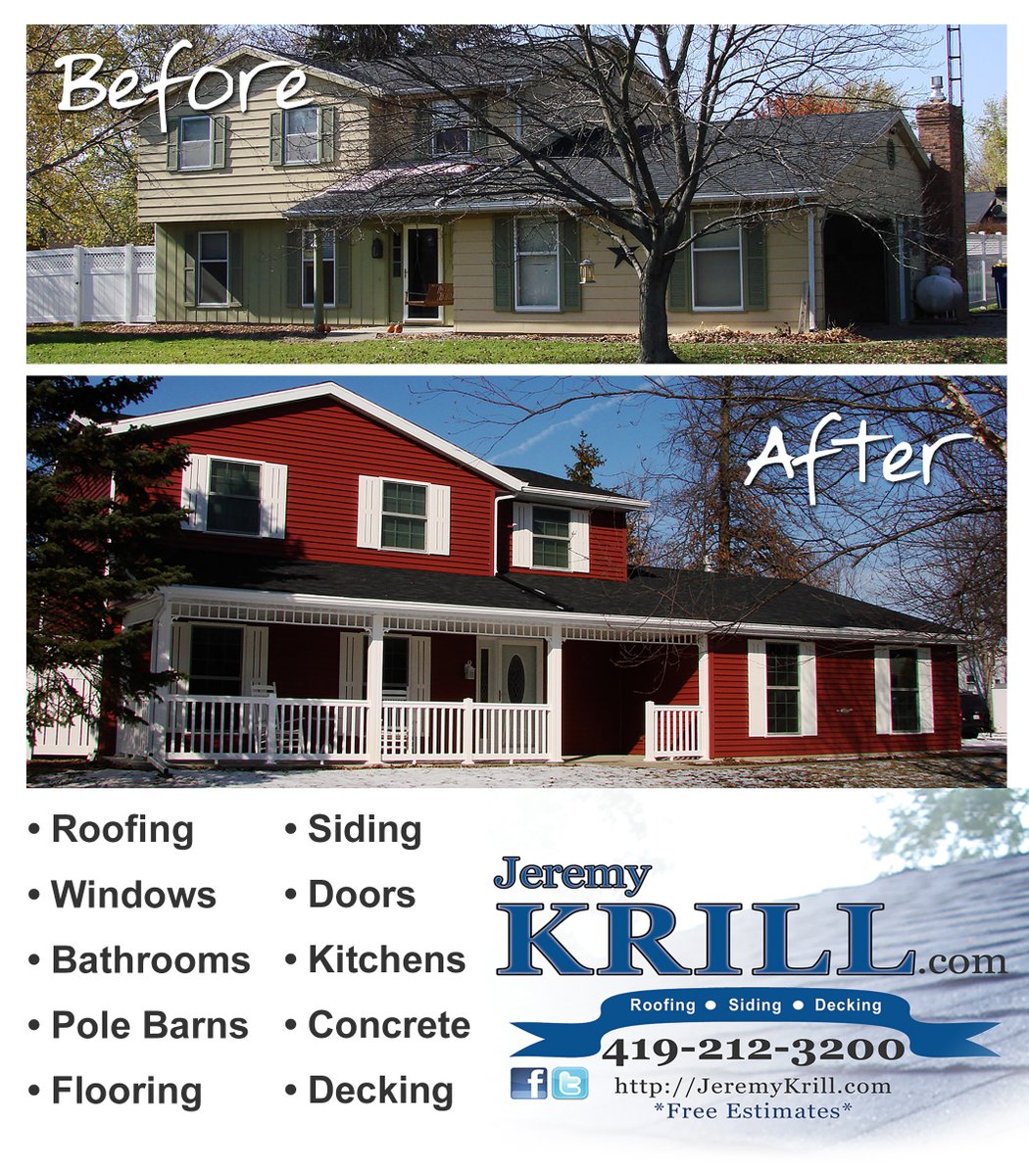 JeremyKrill's tweet photo. With 20+ years in the home remodeling business, I will improve your home with professionalism, precision, and expertise.  Estimates are always FREE: 419-212-3200.  Now booking into September. 

https://t.co/1mX4ol6Nmk https://t.co/zSgy9xWrYf