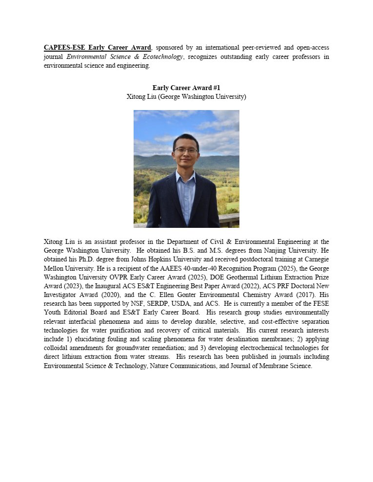 CAPEES (Chinese-American Prof. Env. Eng. Sci.) tweet media