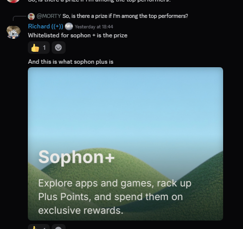 found something on <a href="/sophon/">Sophon</a>, could be a cooker, its ez to get in might as well do it, 3 days left, do not fade

use my link to get started:
app.sophon.xyz/invite/15a82R8…