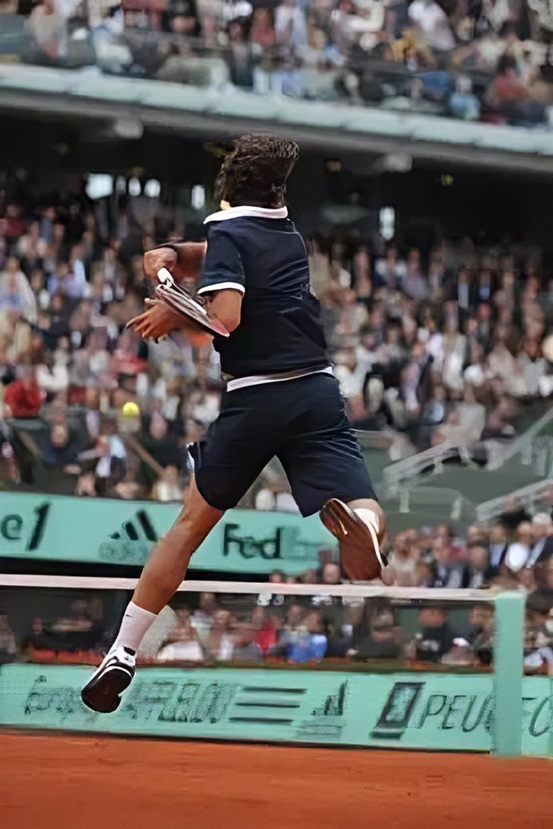 norinchi_df's tweet photo. Roger Federer #RolandGarros https://t.co/REdue6Q68D