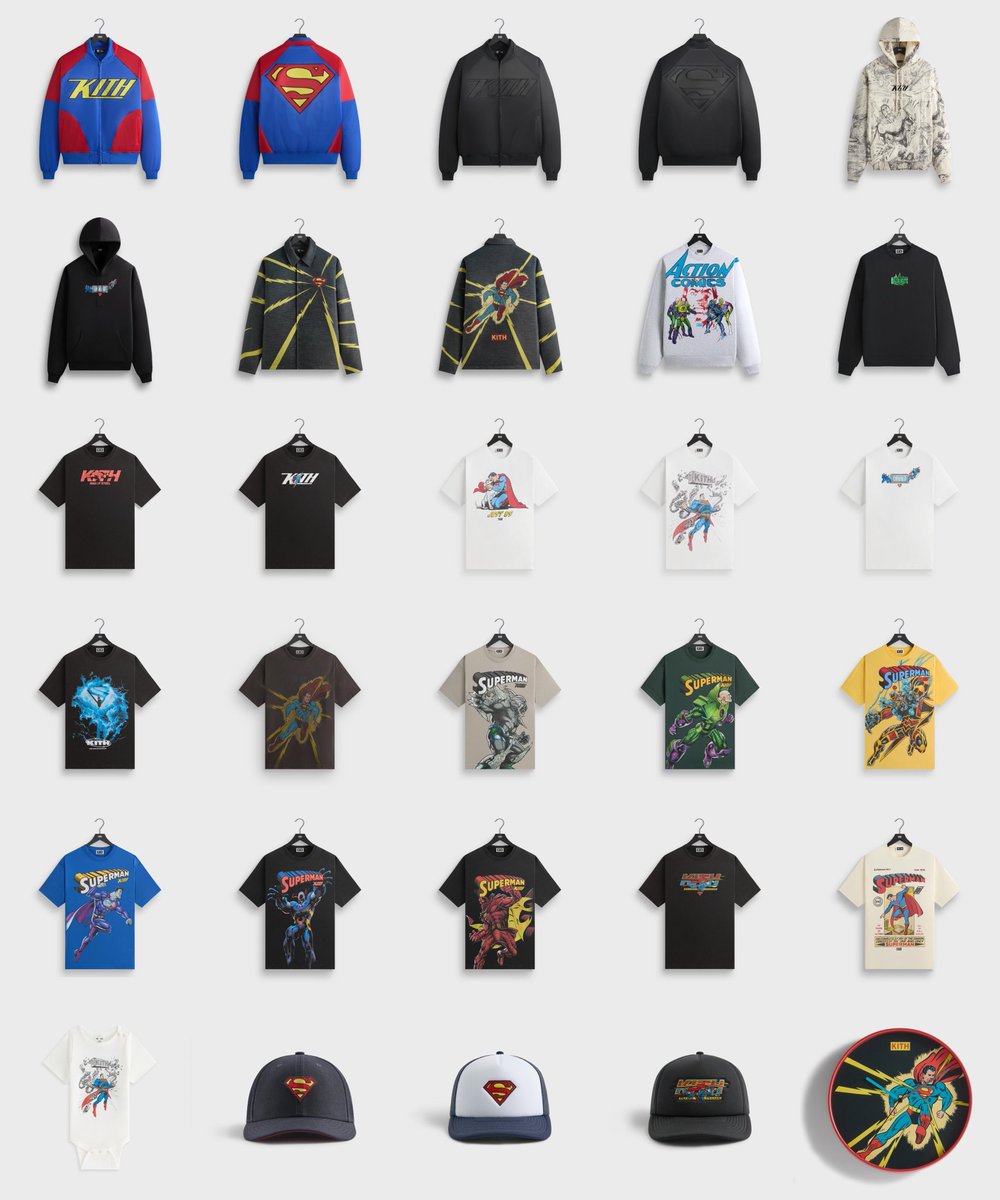 FULL COLLECTION: Superman x Kith

🗓️ Monday
