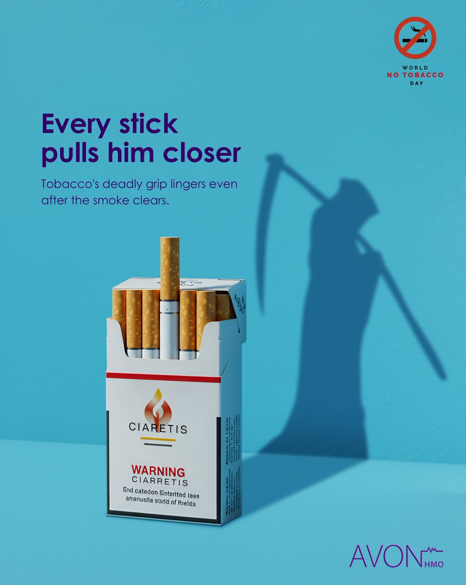 Tobacco kills over 8 million people every year. The good news is that  quitting can greatly improve your health and reduce your risk of  life-threatening diseases. #AvonHMO #AvonCares #HealthyLiving  #WorldNoTobaccoDay